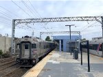 NJT Train # 7221 at Long Branch Station on the left and Train # 4721 on the right